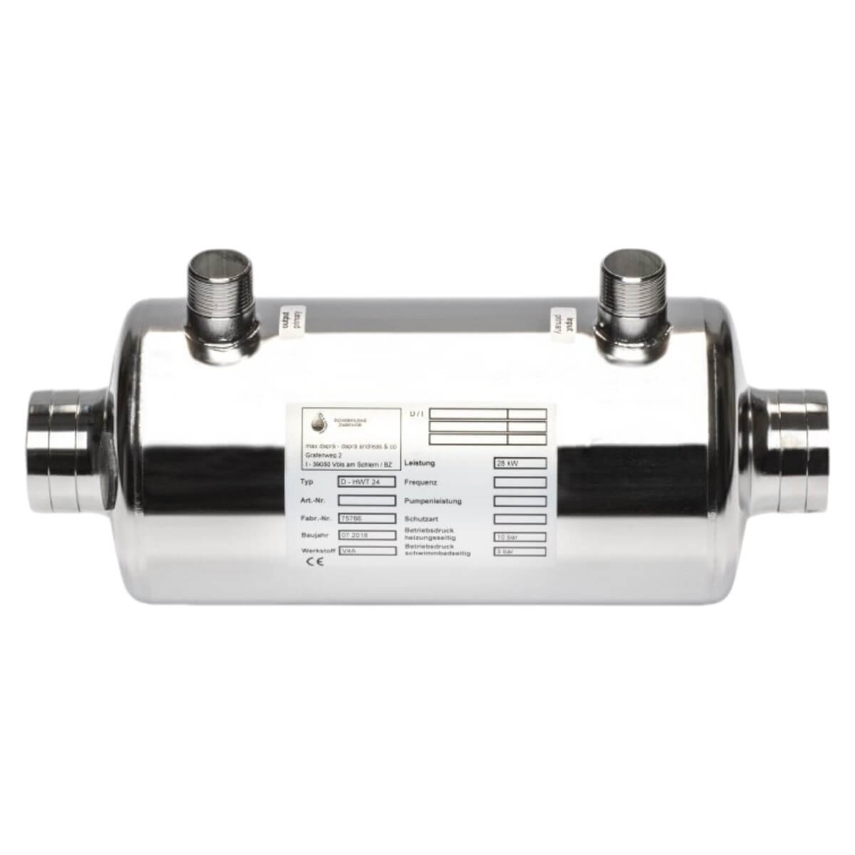 теплообменник 28квт max dapra d-hwt 24 aisi 316