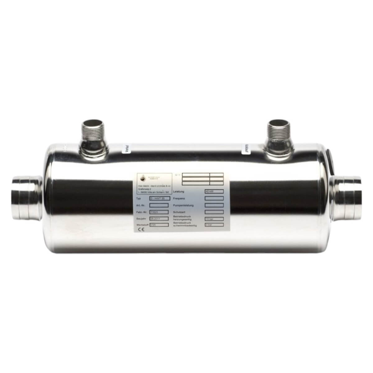 теплообменник 42квт max dapra d-hwt 35 aisi 316
